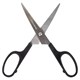 Hoжницы BRAUBERG Standard 160 мм, черные, классической формы, 2-х сторонняя заточка, 237095 237095