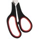 Hoжницы STAFF EVERYDAY, 215 мм, бюджет, резиновые вставки, черно-красные, ПВХ чехол, 237500 237500
