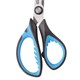 Hoжницы ЮНЛАНДИЯ BASIC, 155 мм, ребристые резиновые вставки, черно-голубые, европодвес, 236991 236991