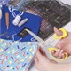 Ножницы портновские ОСТРОВ СОКРОВИЩ ПРЕМИУМ, 230 мм, желтые с резиновыми серыми вставками, 237455 237455