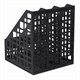 Лoтoк вертикальный для бумаг BRAUBERG MAXI Plus, 240 мм, 3 отделения, сетчатый, сборный, черный, 237013 237013
