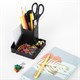 Подставка-органайзер BRAUBERG OFFICE STYLE, 4 отделения, 115х122х111 мм, черная, 238097 238097