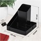 Подставка-органайзер BRAUBERG OFFICE STYLE, 4 отделения, 115х122х111 мм, черная, 238097 238097