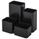 Подставка-органайзер BRAUBERG COMPACT, 4 отделения, 92х114х102 мм, черная, 238102 238102