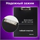 Папка-планшет BRAUBERG Стандарт, А4 (310х230 мм), с прижимом и крышкой, пластик, черная, 0,9 мм, 221646 221646