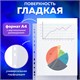 Папка-файл перфорированная, комплект 100шт, А4 BRAUBERG 0,035 мм гладкая, "Яблоко" 221710