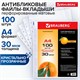 Папки-файлы перфорированные, А4, BRAUBERG STANDARD, комплект 100 шт., матовые, 30 мкм, 221991 221991