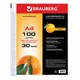 Папки-файлы перфорированные, А4, BRAUBERG STANDARD, комплект 100 шт., матовые, 30 мкм, 221991 221991