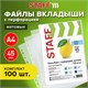 Папки-файлы перфорированные, А4, STAFF ЭКОНОМ, КОМПЛЕКТ 100 шт., матовые, 45 мкм, 226832 226832