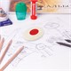 Ластик BRAUBERG Oval PRO, 40х26х8 мм, овальный, красный пластиковый держатель, 229560 229560