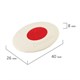 Ластик BRAUBERG Oval PRO, 40х26х8 мм, овальный, красный пластиковый держатель, 229560 229560