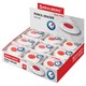 Ластик BRAUBERG Oval PRO, 40х26х8 мм, овальный, красный пластиковый держатель, 229560 229560