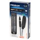 Ручка гелевая с грипом PENSAN Soft Gel Fine, ЧЕРНАЯ, игольчатый узел 0,5 мм, линия 0,4 мм, 2420/12 143392