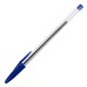 Ручка шариковая STAFF Basic Budget BP-02, письмо 500 м, СИНЯЯ, длина корпуса 13,5 см, линия письма 0,5 мм, 143758 143758