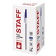 Ручка шариковая STAFF Basic Budget BP-02, письмо 500 м, СИНЯЯ, длина корпуса 13,5 см, линия письма 0,5 мм, 143758 143758