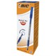Ручка шариковая с грипом BIC Round Stic Exact, СИНЯЯ, корпус серый, узел 0,7 мм, линия письма 0,28 мм, 918543 141767