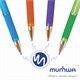 Ручка шариковая масляная с грипом MUNHWA MC Gold LE, СИНЯЯ, корпус ассорти, узел 0,5 мм, MCL-02 143648
