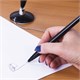 Ручка шариковая настольная BRAUBERG на цепочке, на подставке, цвет корпуса черный, 140889, синяя 140889
