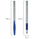 Ручка шариковая с грипом BRAUBERG i-STICK POINT, СИНЯЯ, корпус серый, игольчатый узел 0,7 мм, линия письма 0,35 мм, 144021 144021