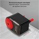 Точилка механическая BRAUBERG ULTRA, для чернографитных и цветных карандашей, крепление к столу, корпус черный с красным, 228626 228626