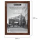 Рамка 21х30 см, дерево, багет 20 мм, BRAUBERG Business, махагон, акриловый экран, 391293 391293