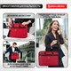 Сумка портфель BRAUBERG DANDY с отделением для ноутбука 15,6, 3 кармана, Dialog, красная, 30х40х7 см, 240462 240462