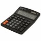Калькулятор настольный BRAUBERG EXTRA-14-BK (206x155 мм), 14 разрядов, двойное питание, ЧЕРНЫЙ, 250474 250474