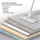 Швабра с отжимом и ведром NeoMop XL (12 л), 2 насадки микрофибра, длина ручки 134-154 см, LAIMA, 609149 609149