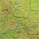 Карта России физическая 116х80 см, 1:7,5М, с ламинацией, интерактивная, европодвес, BRAUBERG, 112393 112393