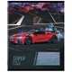 Тетрадь 12 л. BRAUBERG, клетка, обложка картон, SUPER CAR, 106465 106465