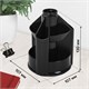 Подставка-органайзер BRAUBERG MINI, 10 отделений, вращающаяся, 107х107х130 мм, черная, 238094 238094