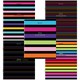 Тетрадь А5, 96 л., BRAUBERG, скоба, клетка, глянцевая ламинация, Color Stripes, 404430 404430