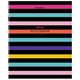 Тетрадь А5, 96 л., BRAUBERG, скоба, клетка, глянцевая ламинация, Color Stripes, 404430 404430