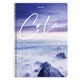 Тетрадь А4, 96 л., BRAUBERG, гребень, клетка, обложка картон, Calm, 404059 404059