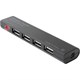 Хаб USB 2.0, 4 порта, черный, DEFENDER QUADRO PROMT, 83200 512028