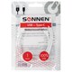 Кабель белый USB 2.0-Type-C, 1 м, SONNEN, медь, для передачи данных и зарядки, 513558 513558