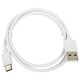 Кабель белый USB 2.0-Type-C, 1 м, SONNEN, медь, для передачи данных и зарядки, 513558 513558