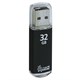Флеш-диск 32 GB, SMARTBUY V-Cut, USB 2.0, металлический корпус, черный, SB32GBVC-K 512186