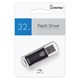 Флеш-диск 32 GB, SMARTBUY V-Cut, USB 2.0, металлический корпус, черный, SB32GBVC-K 512186