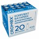 Батарейки алкалиновые "мизинчиковые" КОМПЛЕКТ 20 шт., CROMEX Alkaline, ААА (LR03, 24А), в коробке, 4 455595