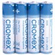 Батарейки алкалиновые "мизинчиковые" КОМПЛЕКТ 20 шт., CROMEX Alkaline, ААА (LR03, 24А), в коробке, 4 455595