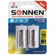 Батарейки КОМПЛЕКТ 2 шт., SONNEN Alkaline, С (LR14, 14А), алкалиновые, блистер, 451090 451090