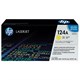 Картридж лазерный HP (Q6002A) ColorLaserJet CM1015/2600 и др, №124A, желтый, оригинальный, 2000 стр. 360587