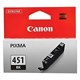 Картридж струйный CANON (CLI-451Bk) Pixma iP7240 и другие, черный, оригинальный, 6523B001 361132