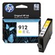 Картридж струйный HP (3YL79AE) для HP OfficeJet Pro 8023, №912 желтый, ресурс 315 страниц, оригинальный 363470