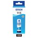 Чернила EPSON 115 (C13T07D24A) для СНПЧ L8160/L8180, голубые, объем 70 мл, ОРИГИНАЛЬНЫЕ 364020