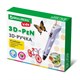 Ручка 3D с трафаретами PLA - пластиком и термоковриком BRAUBERG KIDS, 665188 665188