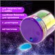 Блестки (глиттер) для декора, поделок, DIY, творчества, оформления, ОСТРОВ СОКРОВИЩ, НЕОН, диспенсер с дозатором, 6 цветов по 10 г, 662223 662223