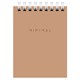 Блокнот МАЛЫЙ ФОРМАТ А7 75х105 мм, 40 л., гребень, картон, клетка, BRAUBERG "Minimal Classic", 116430 116430
