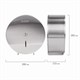 Диспенсер для туалетной бумаги LAIMA PROFESSIONAL INOX, (Система T2) малый, нержавеющая сталь, матовый, 605698 605698
